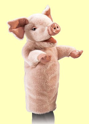 Handpuppe Schwein f�r die Puppenb�hne Folkmanis 2853 - Normalbild