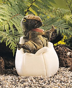 Handpuppe Dino im Ei Folkmanis 2061 - Normalbild