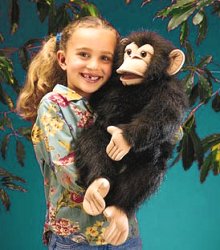 Handpuppe Schimpanse Folkmanis 2173 - Normalbild