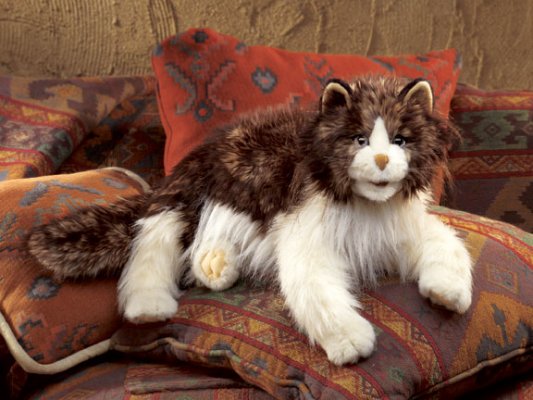 Handpuppe Katze wuschelig Folkmanis 2558 - Normalbild