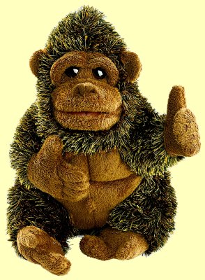 Handpuppe Gorilla klein Folkmanis 2550 - Normalbild