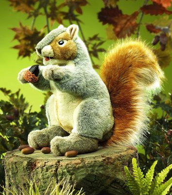 Handpuppe Eichh�rnchen grau Folkmanis 2553 - Normalbild
