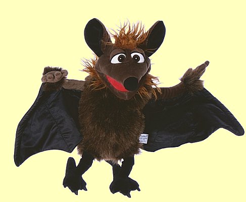 Handpuppe Gaston die Fledermaus Living Puppets W434 - Normalbild