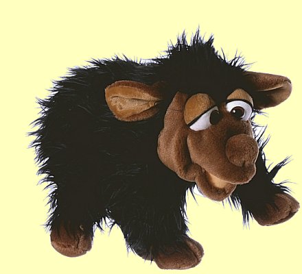 Handpuppe Joschi schwarzes Schaf Living Puppets W436 - Normalbild