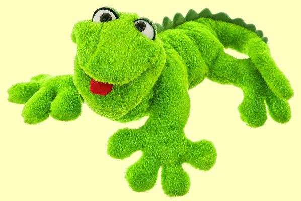 Handpuppe Kleiner Gecko Giovanni Living Puppets W231 - Normalbild