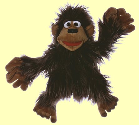 Handpuppe Kuddel das Affenbaby Living Puppets W437 - Normalbild
