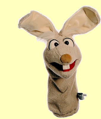 Handpuppe Quasselw�rmer Mampfred Hase Living Puppets W446 - Normalbild