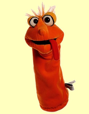 Handpuppe Quasselw�rmer Orscheli Living Puppets W447 - Normalbild