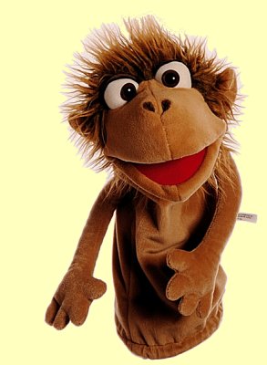 Handpuppe Quasselw�rmer Pinkus �ffchen Living Puppets W449 - Normalbild