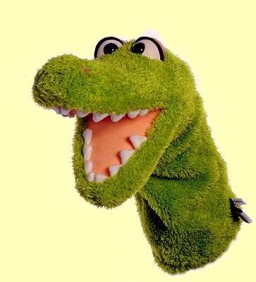 Handpuppe Quasselw�rmer Ulfilein Krokodil Living Puppets W448 - Normalbild