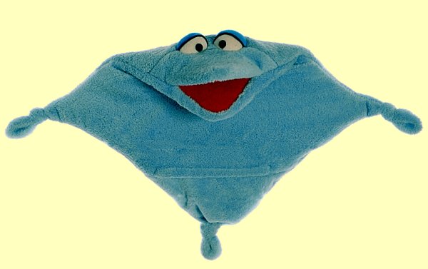 Wunschtraumkuschelmuschelkissen blau klein W466 - Normalbild