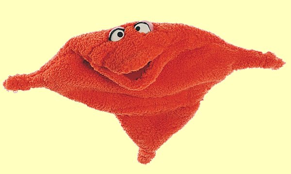 Wunschtraumkuschelmuschelkissen rot klein W468 - Normalbild