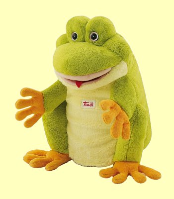 Handpuppe Frosch 25cm Trudi 29963 - Normalbild