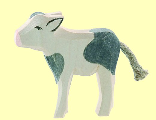 Kalb schwarz stehend Ostheimer - Normalbild