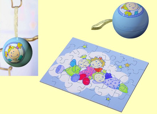 Weihnachtskugelspiel Engelpuzzle Haba 8260 - Normalbild