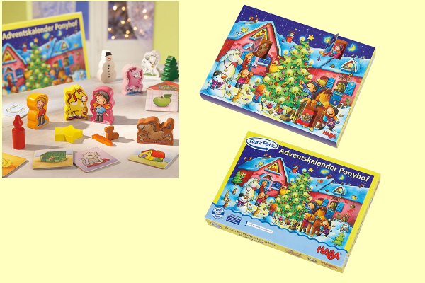 Adventskalender Ratz Fatz Ponyhof Haba 4781 ab 3 Jahre - Normalbild