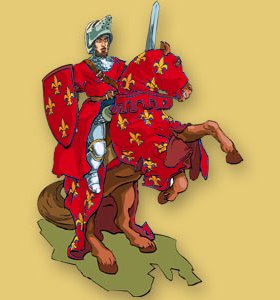 Prinz Philipp mit Pferd rot Papo - Normalbild