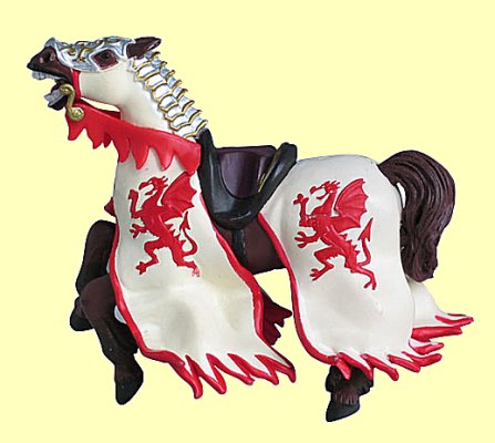 Pferd f�r Drachenk�nig rot Papo - Normalbild