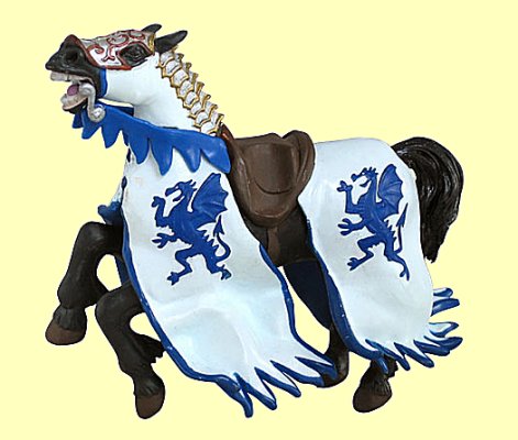 Pferd f�r Drachenk�nig blau Papo - Normalbild