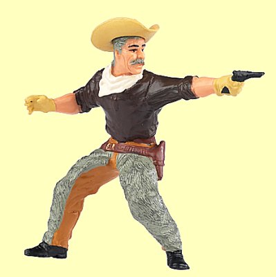 Cowboy mit Schnurrbart Papo - Normalbild
