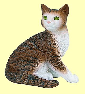 Katze sitzend Papo - Normalbild