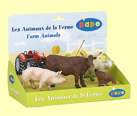 Geschenkbox Pr�sentkasten Hoftiere Papo - Normalbild