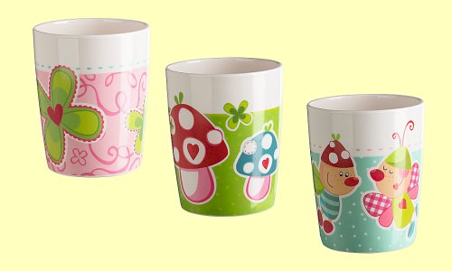 Melamin-Becher Gl�ckspilz 3 St. Haba 4071 - Normalbild