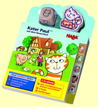 Kater Paul auf dem Bauernhof Haba 5306 Spiel + Buch ab 2 1/2 Jahre - Normalbild