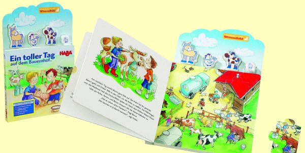 Ein toller Tag auf dem Bauernhof Haba 5327 Buch und Spiel ab 3 Jahre - Normalbild