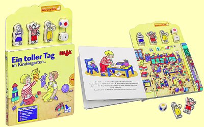 Ein toller Tag im Kindergarten Haba 5331 Buch und Spiel ab 3 Jahre - Normalbild