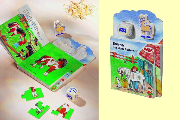 Emma auf dem Reiterhof Haba 5358 Spiel + Buch ab 2 1/2 Jahre - Normalbild