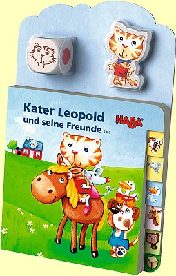 Kater Leopold und seine Freunde Haba 5385 Buch und Spiel ab 2 1/2 Jahre - Normalbild
