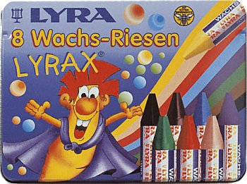 Wachsmalkreiden Wachs-Riesen Lyrax dreifl�chig 8 St. (Lyra) - Normalbild