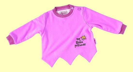 Kleine Prinzessin Langarmshirt gef�ttert pink Gr. 62 (Sigikid) - Normalbild