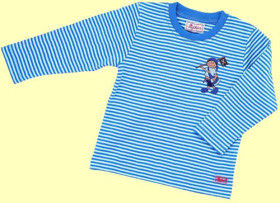 Kids Wellness Boys Pyjama blau Piratenmuster Gr. 140 - Normalbild