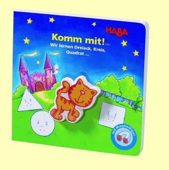 Magnetbuch Komm mit Wir lernen Dreieck Kreis Quadrat Haba 5341 - Normalbild