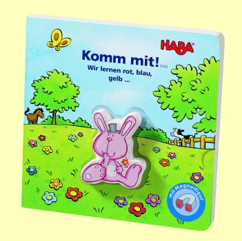 Magnetbuch Komm mit Wir lernen Rot Blau Gelb Haba 5342 - Normalbild