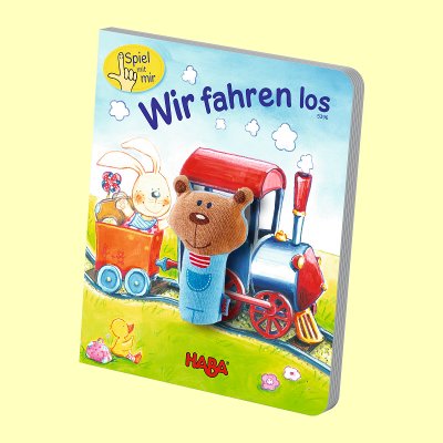 Fingerpuppen-Buch Spiel mit mir Wir fahren los Haba 5396 - Normalbild