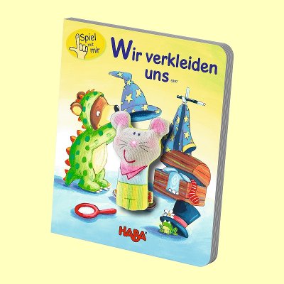 Fingerpuppen-Buch Spiel mit mir Wir verkleiden uns Haba 5397 - Normalbild