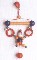 Anh�nger Mini-Trapez Clown Eleg.2 Schellen
