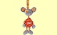 Anh�nger Maus Vibrations-Rassel Sigikid 49479