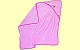 Baby Wellness Girls Baby-Badetuch rosa