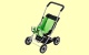 Puppenwagen Sitty gr�n Brio