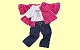 Puppenkleidung Stehpuppe 46cm - 50cm Shirt Hundemotiv Jacke Hose