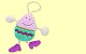 Anh�nger Osterei (Sigikid 37273) pink-gr�n