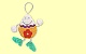 Anh�nger Osterei (Sigikid 37274) weiss-gelb