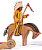 Indianerpferd Kopf tief (Ostheimer)