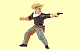 Cowboy mit Schnurrbart Papo