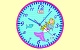 Aquarine Wanduhr (Sigikid 23241)