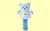 Baby B�r Quietsche blau 18cm Trudi 28029
